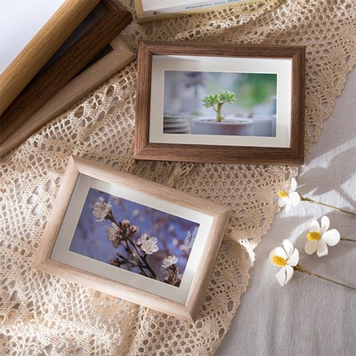 6" Custom Shadow Box Frame Wooden Specimen Photo Frame