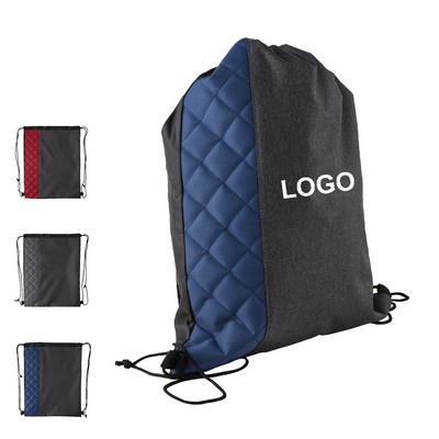 Breathable Two Tone Padded Sturdy Confortable Polyester Sport Drawstring Backpack