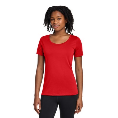 Nike Women's Dri-FIT Cotton Poly Scoop Neck Tee